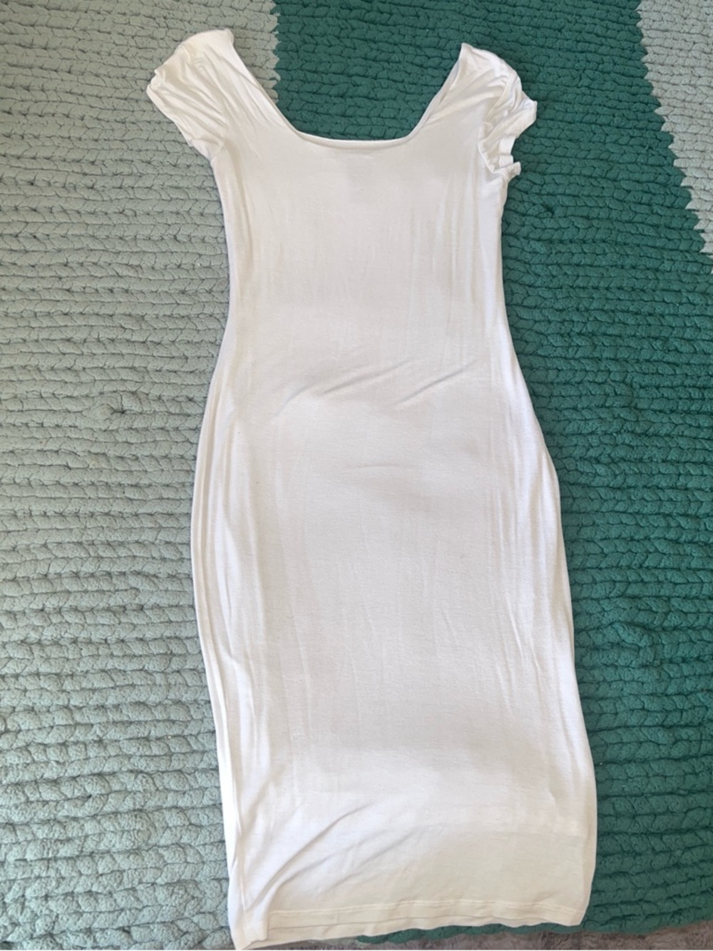 American Dream White Bodycon Midi Dress